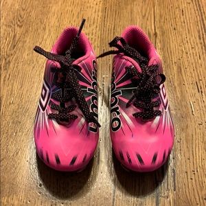 Umbro pink cleats